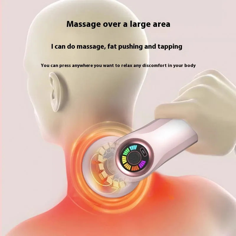 USB electric massager for cervical spine, waist, back and leg in pink, white or black