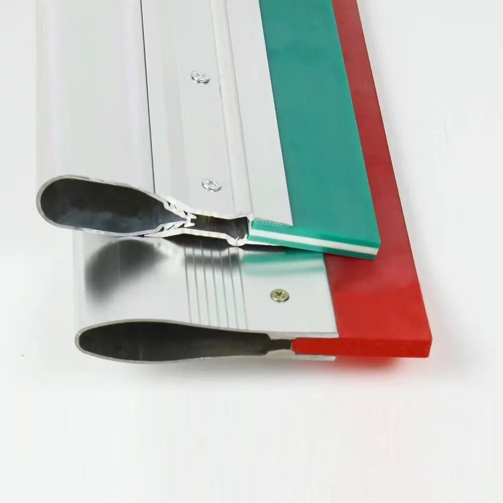 Green aluminium alloy squeegee with 50cm metal blade for window cleaning