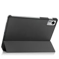 Ultra-thin black tri-fold protective case for Xiaomi Pad 5 Pro 12.4 with auto wake function