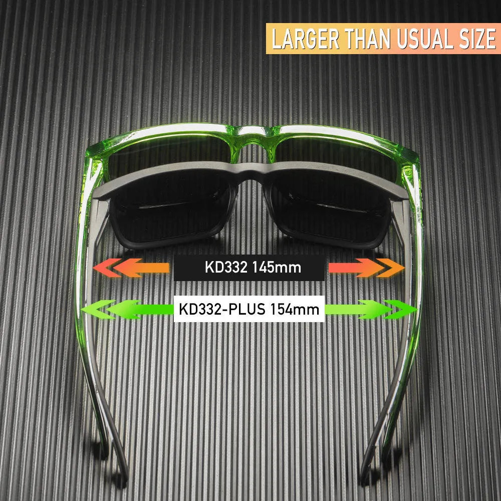 Square polarised sunglasses with TAC lenses available in multiple colours for outdoor and fashion use
