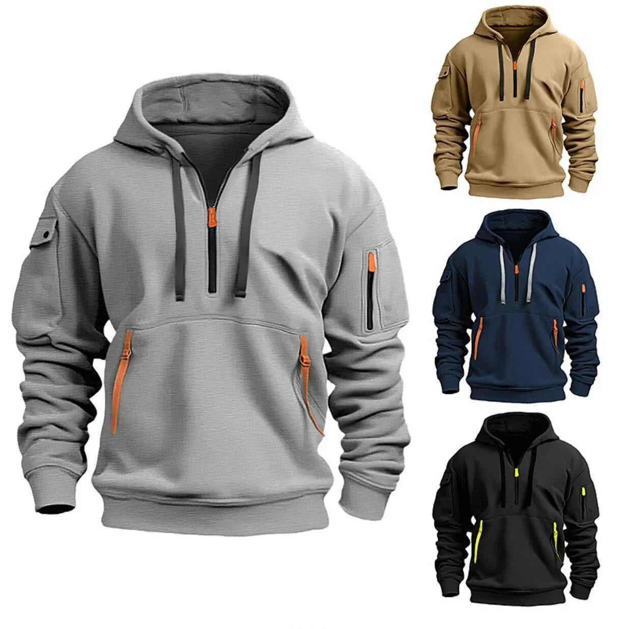 Stylish dropped shoulder hooded sweatshirt in multiple color options for men and women