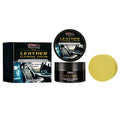 100g jar of leather cleaning cream with a rectangular cleaning sponge on a white background.