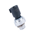 Silver automobile fuel pressure sensor with Type 0 connector for car fuel system diagnostics