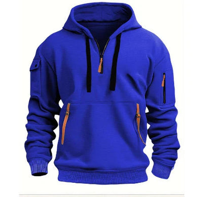 Stylish dropped shoulder hooded sweatshirt in multiple color options for men and women