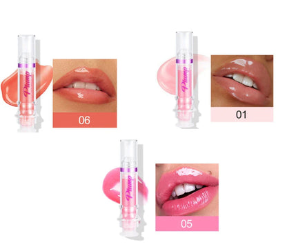 Kissably Soft Liquid Lipstick in various shimmery colors, creating a vibrant and hydrating lip look