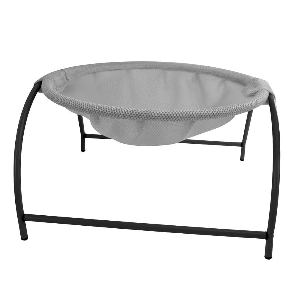 Naivedream Summer Mesh Cat Hammock Bed in black, a breathable cloth cat bed with mesh fabric for airflow