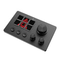 Wired ABS gaming keyboard with live assistant and volume control buttons, black, compact size