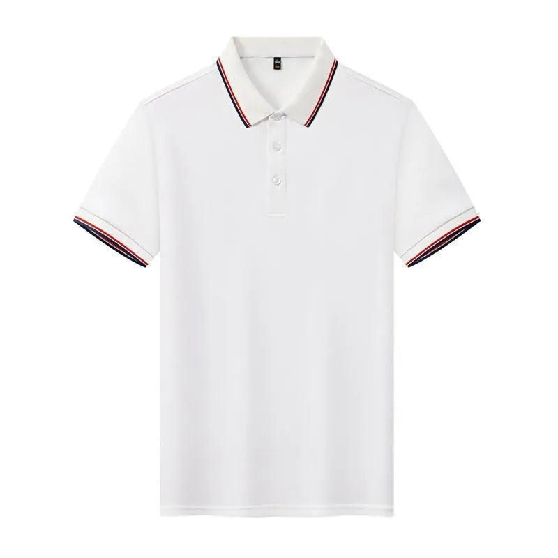 Ice Ion lapel collar short sleeve polo shirt in thin nylon fabric, shown in multiple colour options on a casual model.