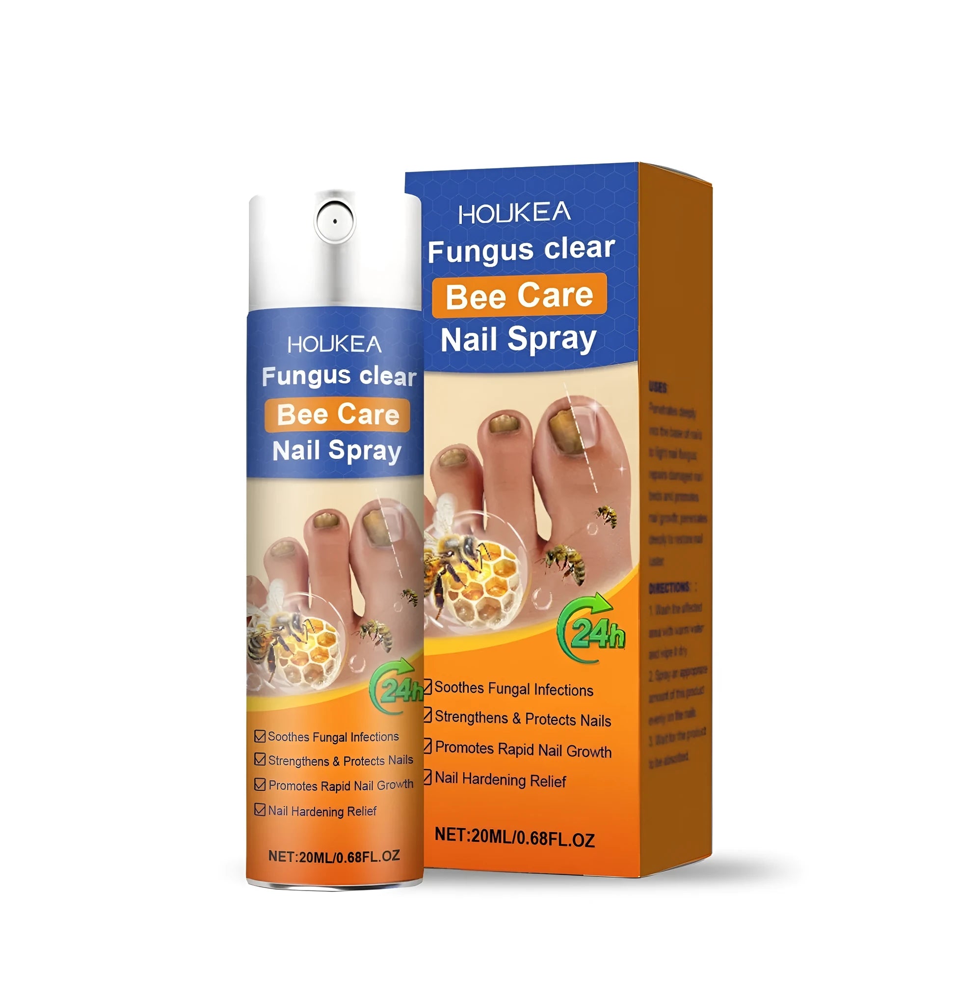 20ml nail fungus treatment spray bottle with bee venom phospholipase A2 formula
