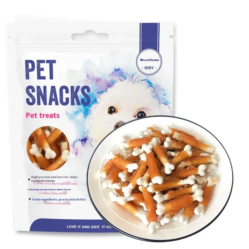 Betty chicken wrapped milk bones dog treats 400g pack calcium bones