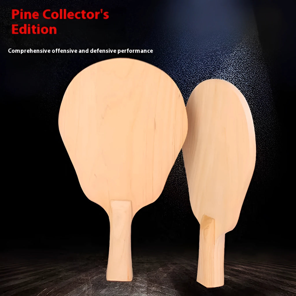 One-layer cypress wood table tennis racket bottom plate, 6mm thick, with Horizontal ST or Straight CS handle