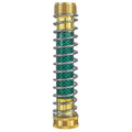 15cm brass spring hose connector for garden irrigation with anti-kink spiral mechanism