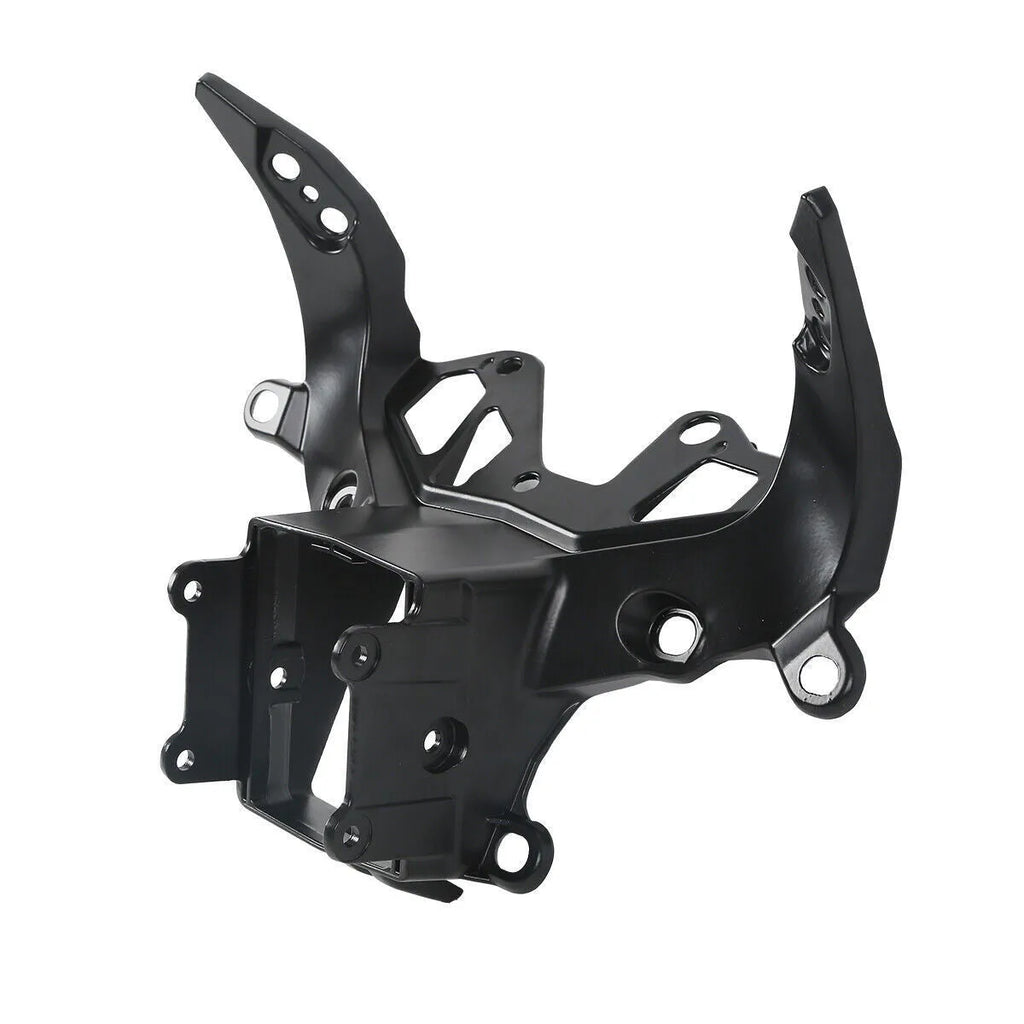 Black heavy aluminium headlight bracket for BMW S1000RR motorcycle