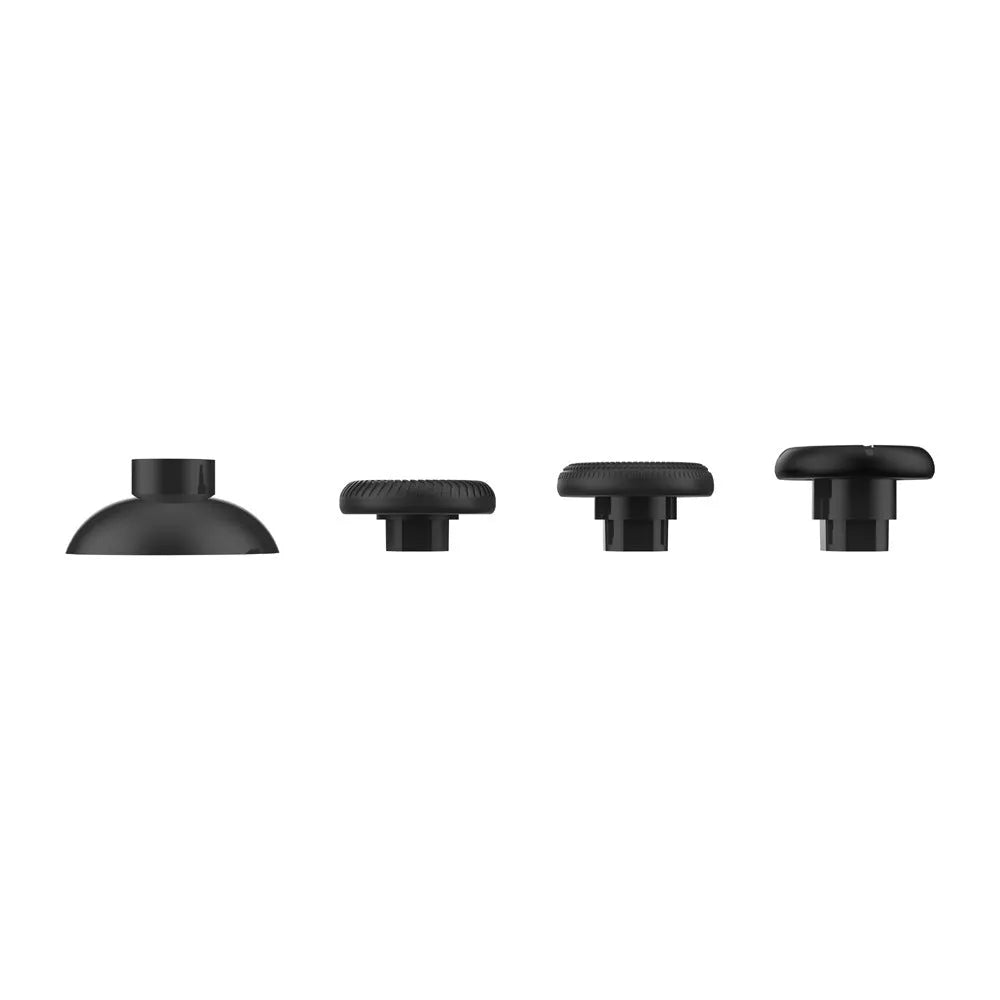 Black rocker cap set of 8 pieces for PS5 PS4 XSX Switch controller thumb stick replacement