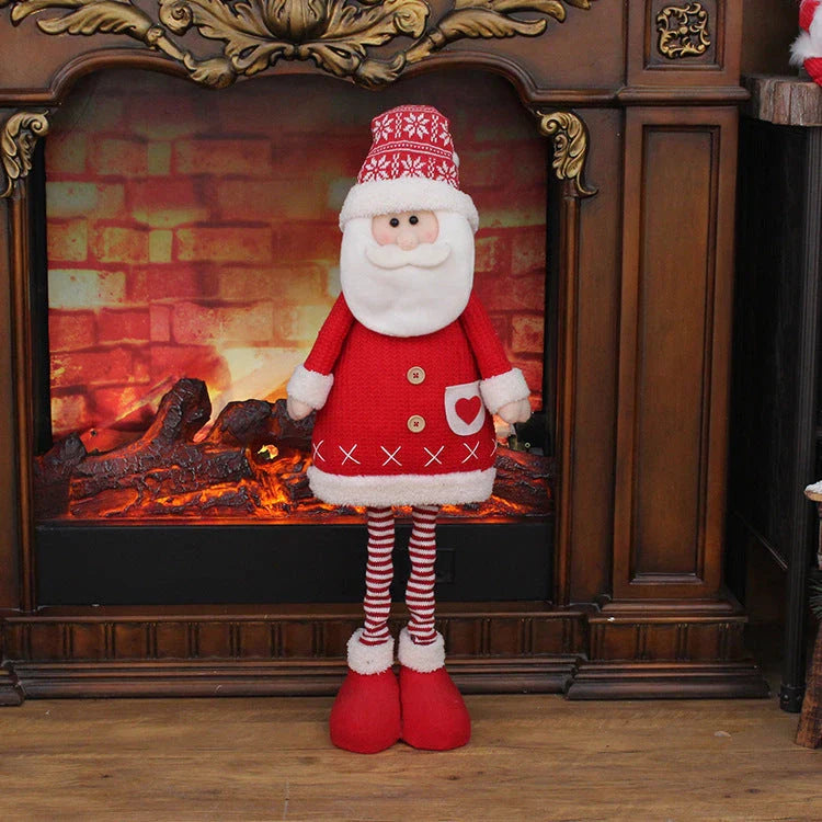 Premium Festive Santa Claus Doll - Functional Christmas Decoration and Gift with Retractable Design