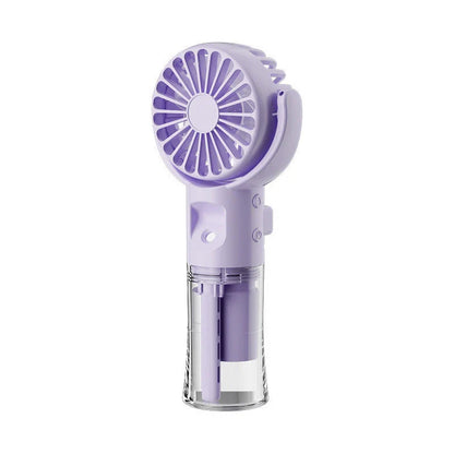 Portable Handheld Mist Fan with 4 Adjustable Wind Speed Settings for Outdoor Cooling and Hydration