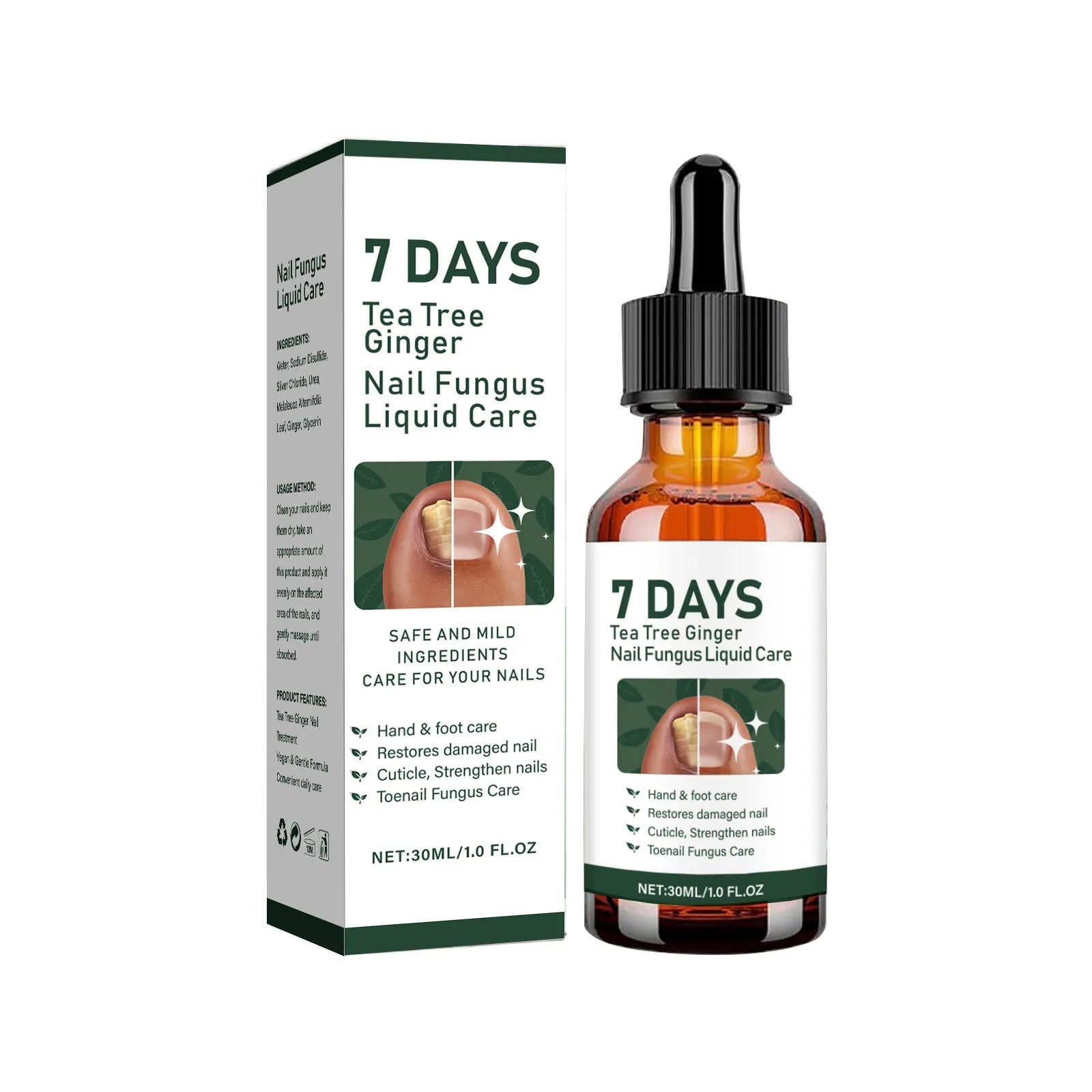 30ml bottle of nail extension growth liquid care solution for shape maintenance