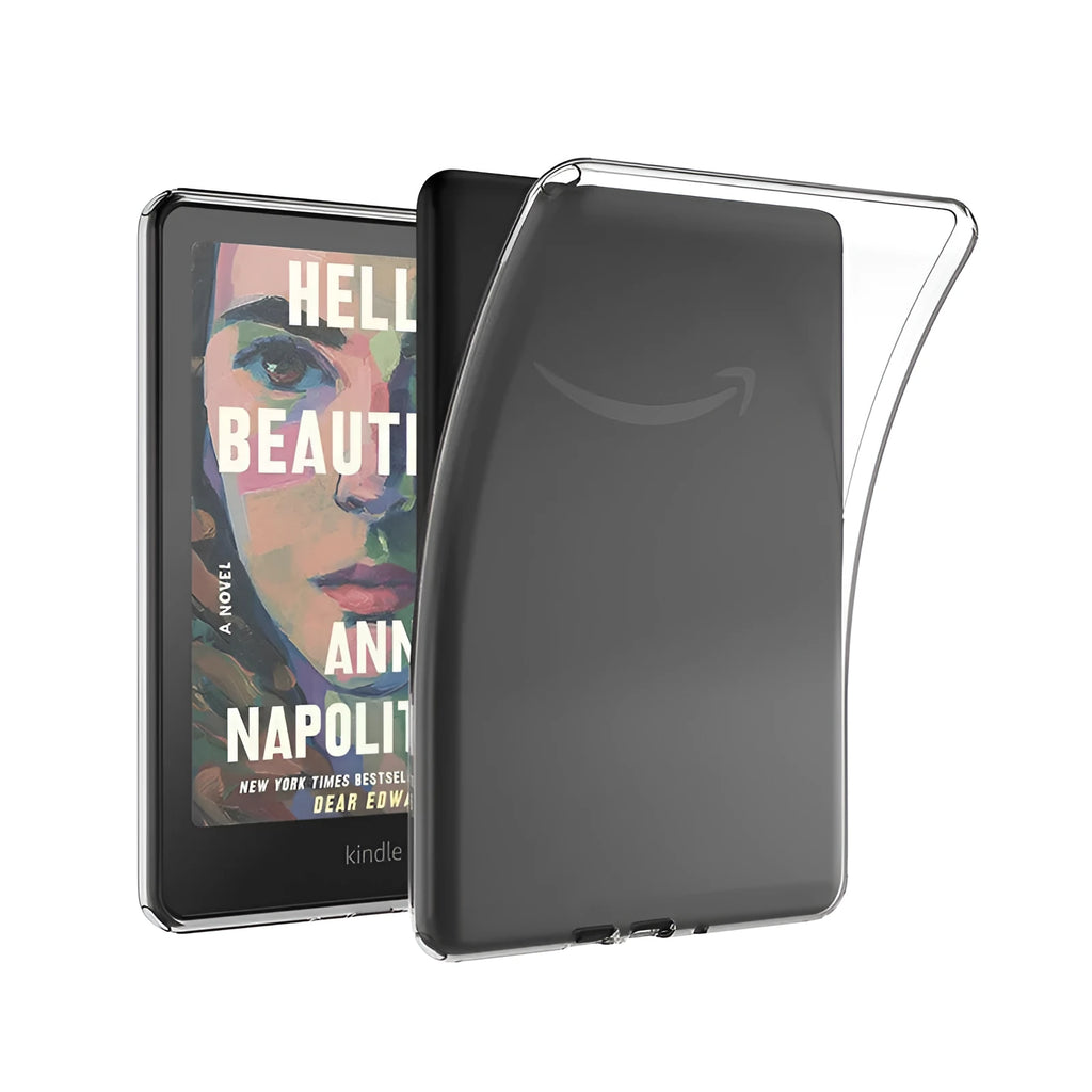 Transparent TPU protective case for Kindle, fully transparent soft cover compatible with Kindle 12th generation 2024 and PaperWhite models