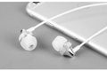 Metal in-ear headphones with wheat-coloured cable and 3.5mm plug in gold, silver, black, and red/black colours.