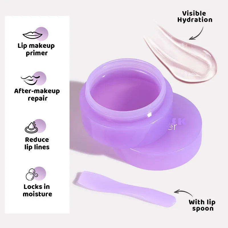 10ml exfoliating lip balm tube with scraper tool for lip hydration