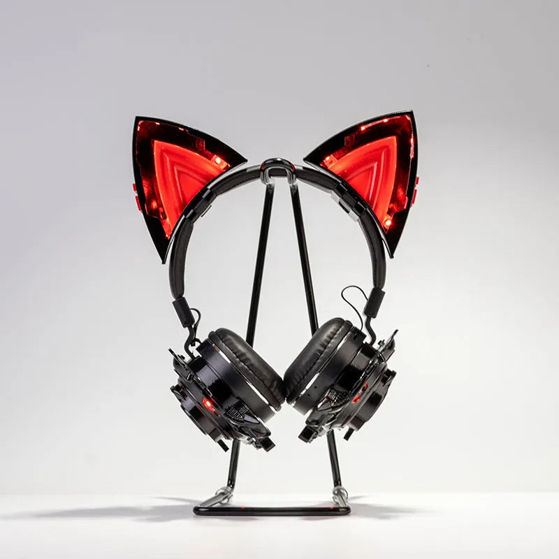 Black luminous headphone hairpin clip for gaming headset accessory