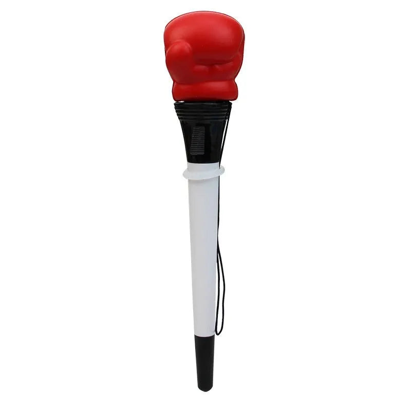 Four boxing press ejection pens with black ink refills and 0.7mm bullet-shaped tips