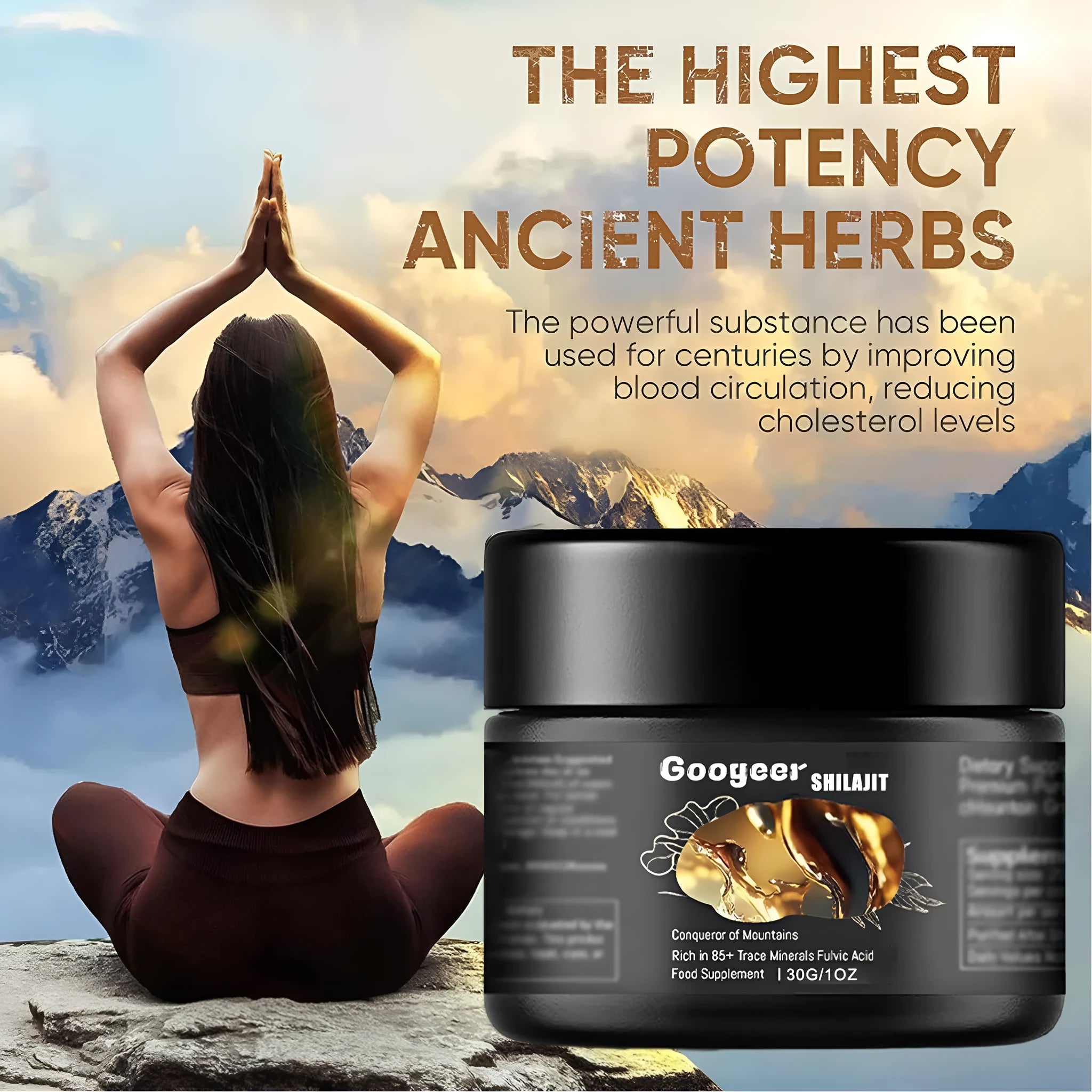 30g jar of body care supplement cream for universal skin type application