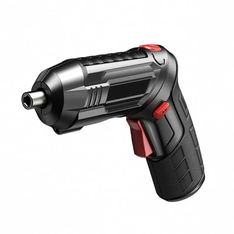 Electric screwdriver set with lithium battery, charging unit, and utility storage bag
