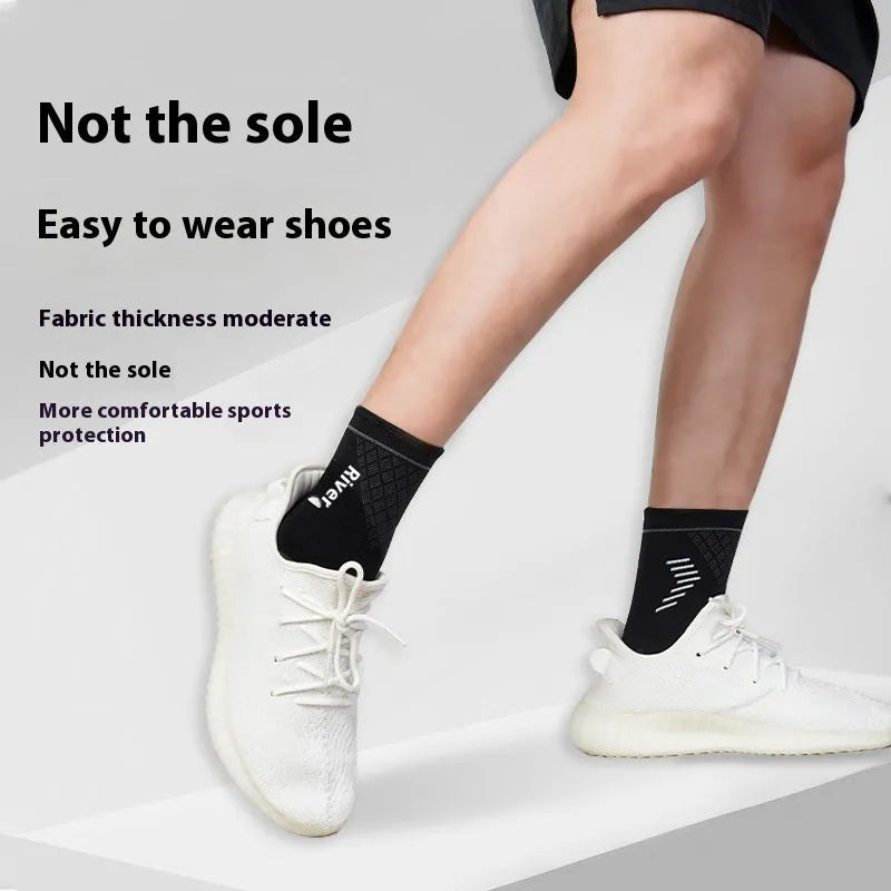Ankle support sleeve for adults in black, blue, white or light pink, sizes S M L, single pack