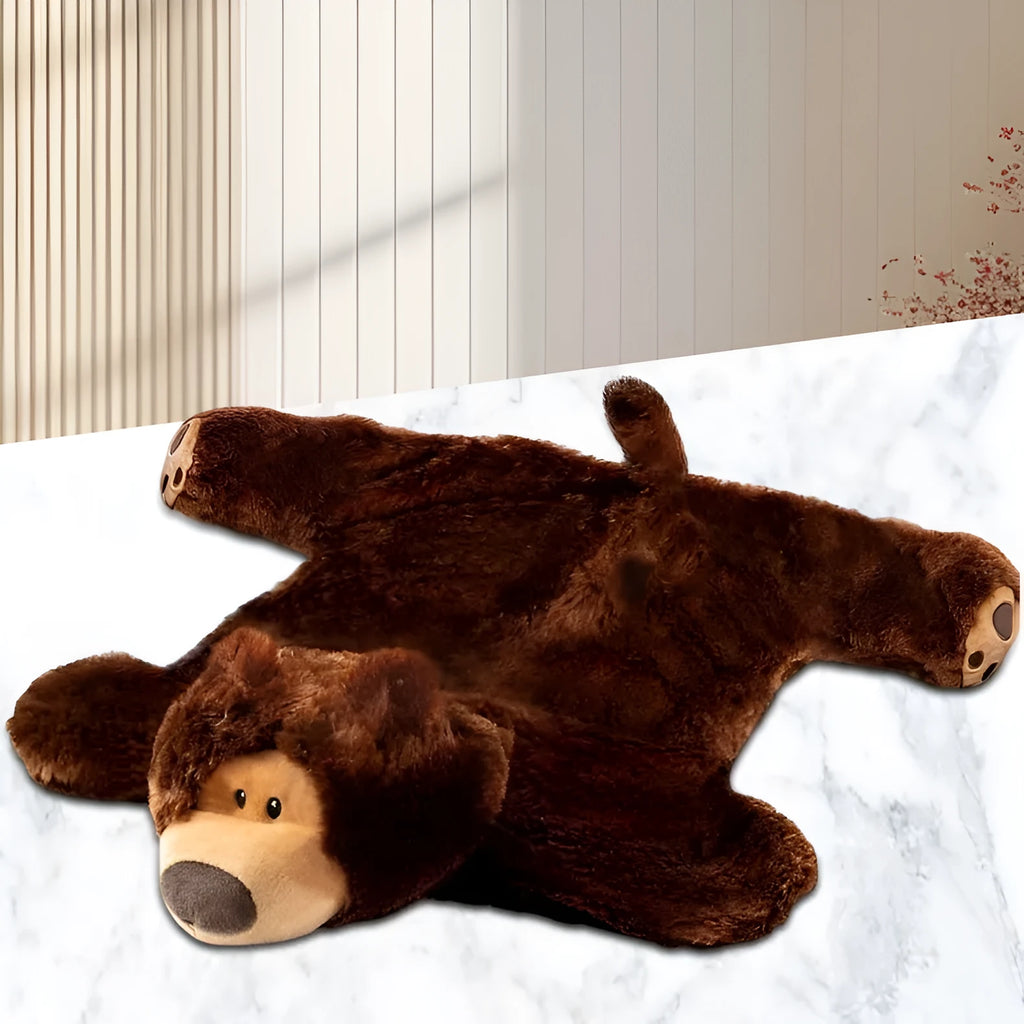 Brown gravity bear weighted animal knee bolster 45cm by 55cm plush toy for teenagers