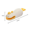 Small yellow duck-shaped rechargeable sealing machine with animal jacquard pattern