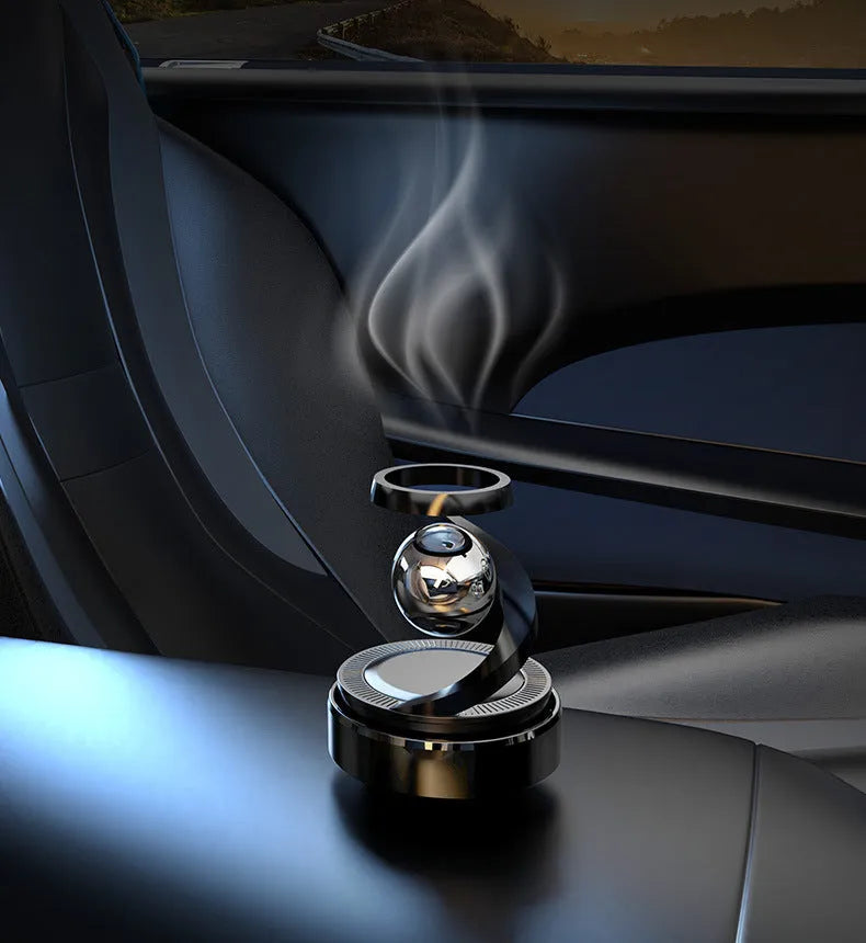 Solar car aromatherapy decoration perfume unit with fragrance dispenser for vehicle dashboard