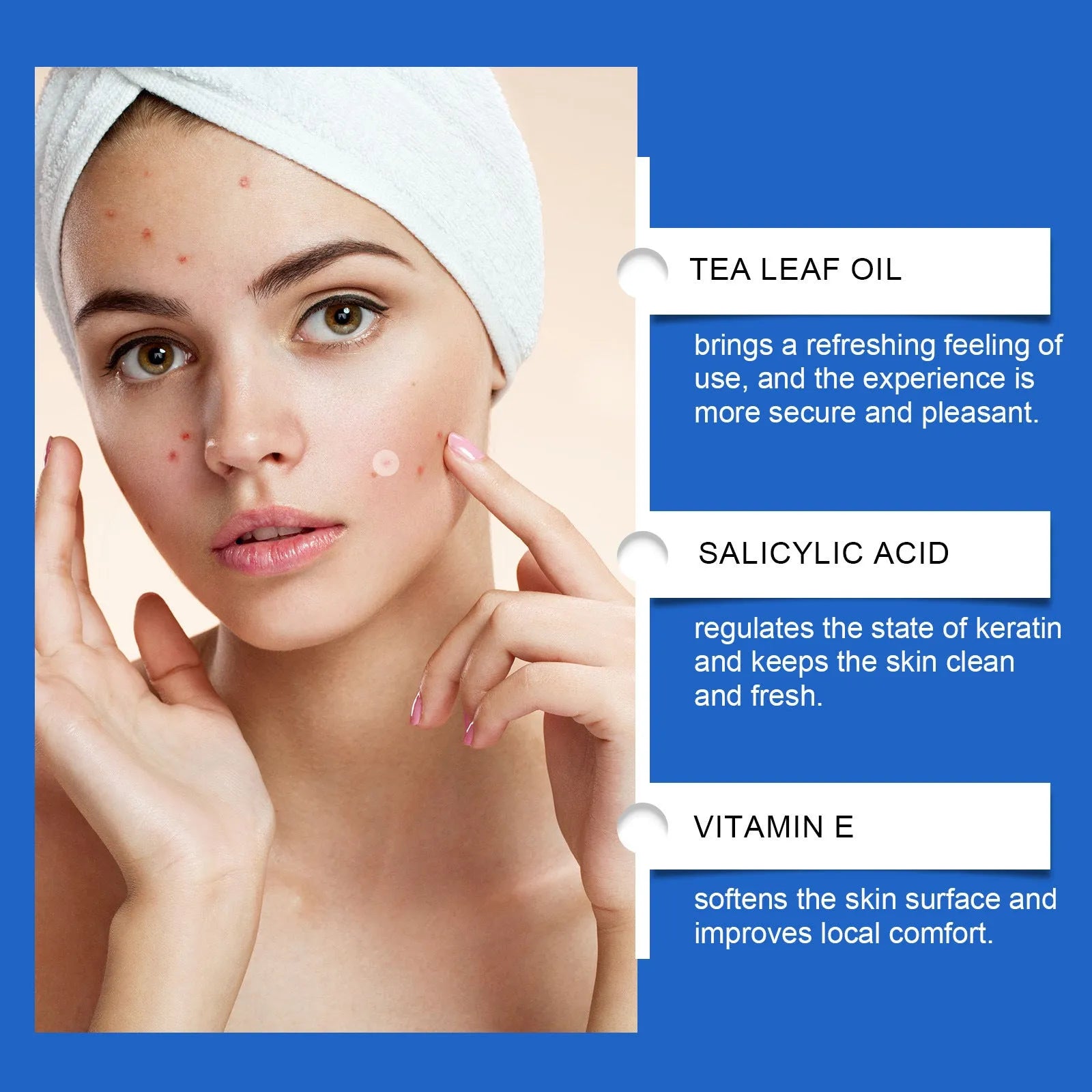 216-count acne patches with tea tree oil and vitamin E for facial blemish care
