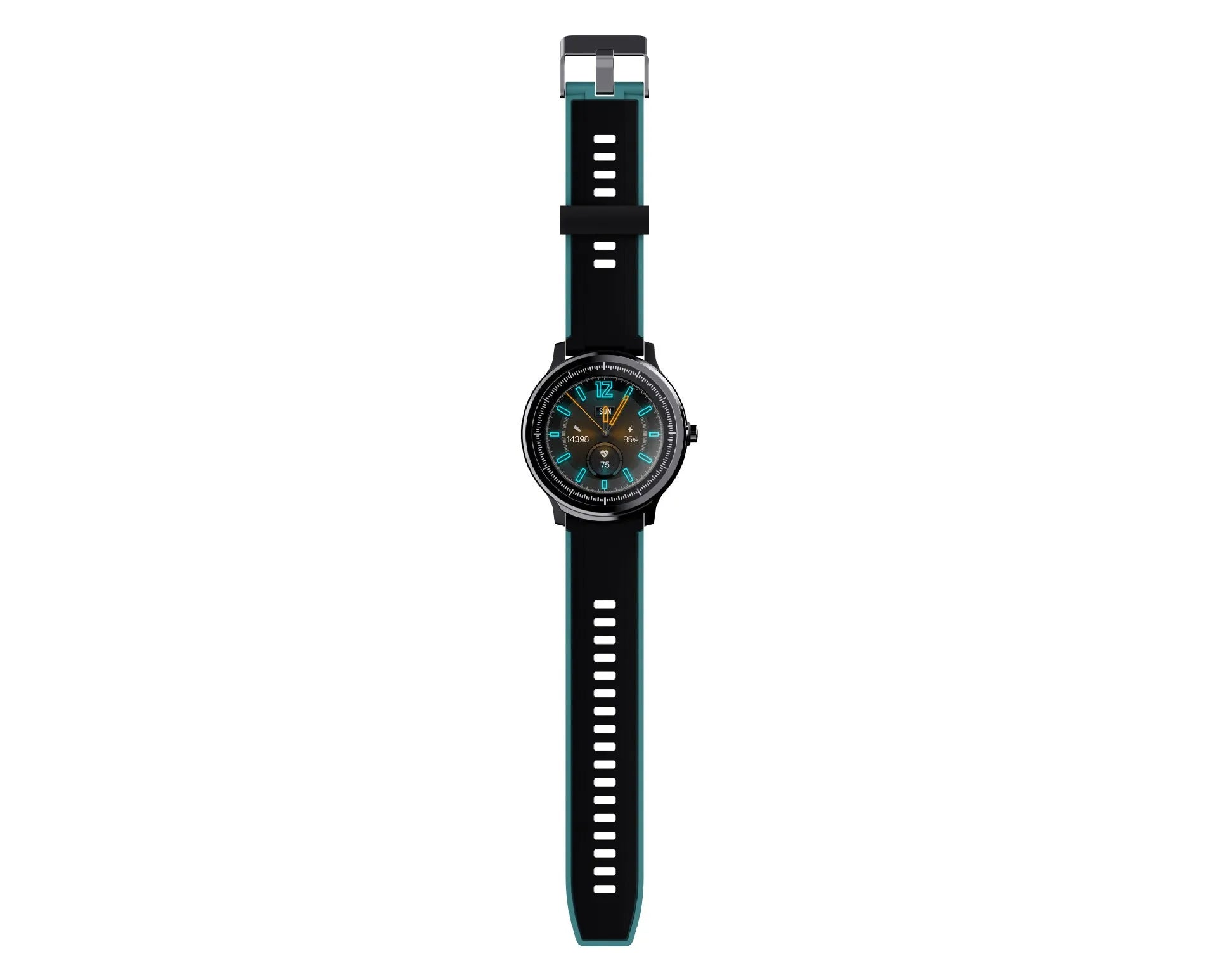Kospet PROBE 1.3 inch touch screen smart watch with square case and silicone strap.
