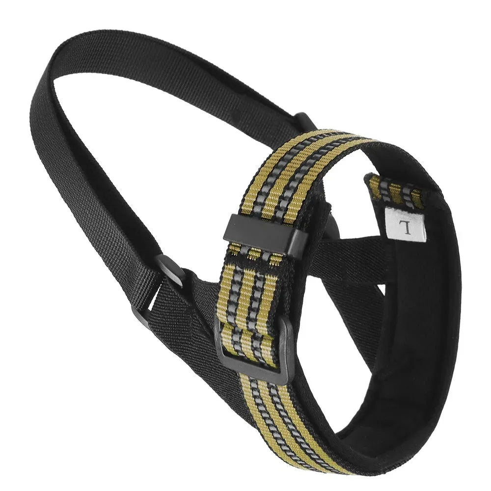 Adjustable reflective dog muzzle for medium large breeds in multiple colour options