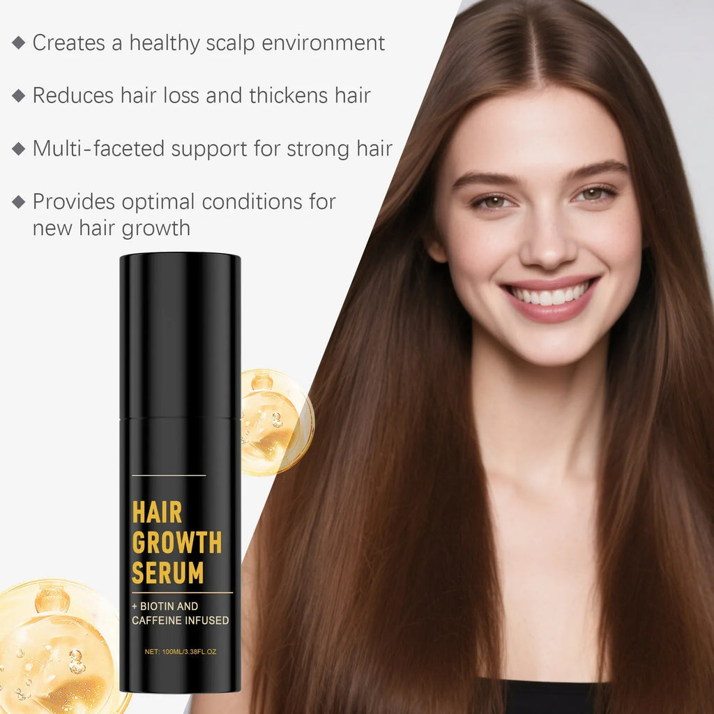 100ml Daily Hair Nourishing Moisturizing Spray with biotin and caffeine in a plastic bottle