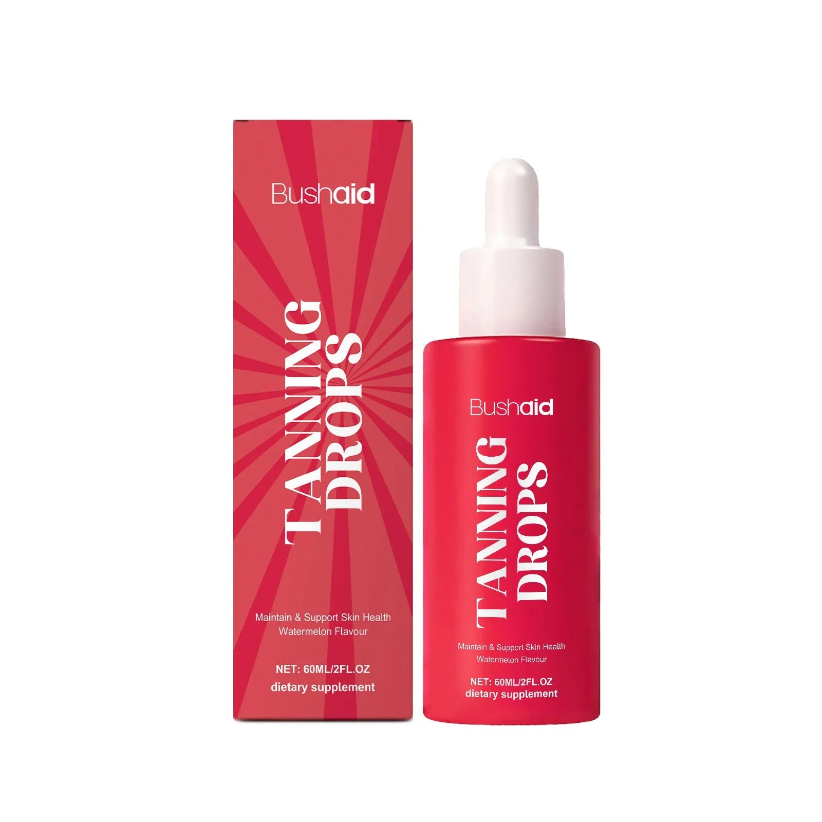 60ml Natural Beauty Black Drops skin brightening serum bottle with dropper
