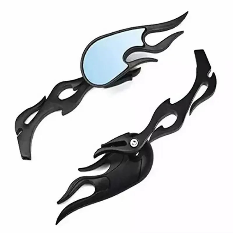 Universal convex rearview mirror pair with 16cm adjustable rods for motorcycle modifications