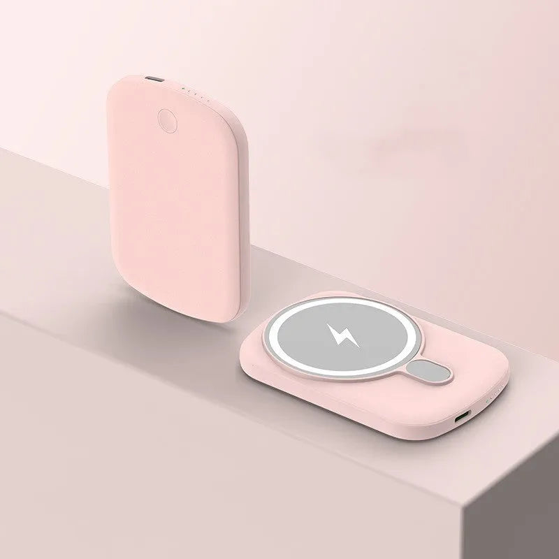Magsafe magnetic wireless power bank in multiple colours with capacity options