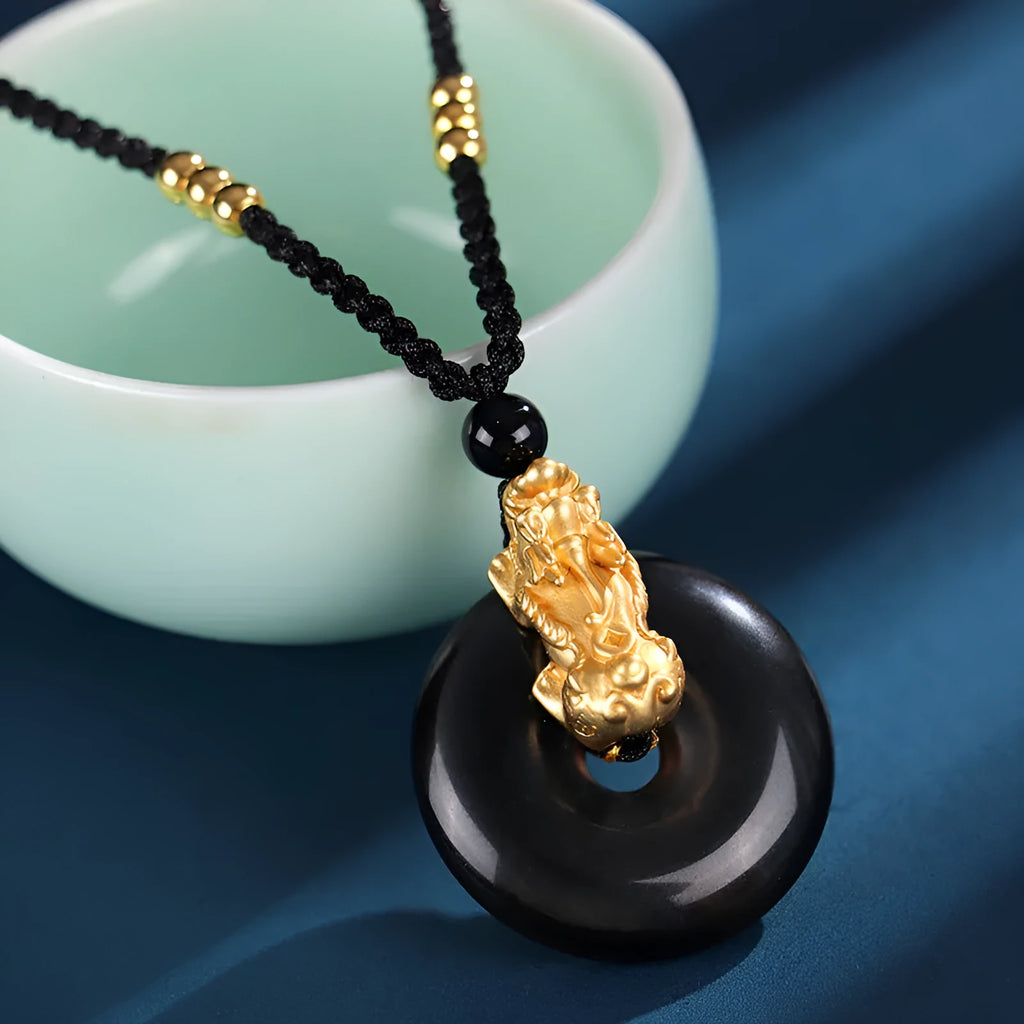 999 silver brave troops necklace with white agate peace buckle pendant and safety buckle closure