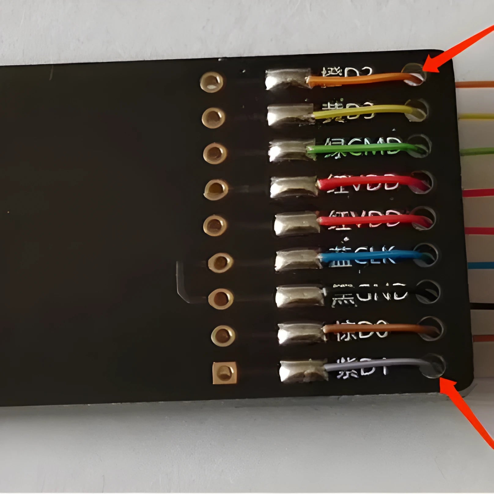 EMMC read and write tool for car audio host maintenance with SD card connector