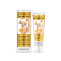 White pot of Glp-One Ginger Skin Firming Cream, 60g, with label showing ingredients ginger root oil and acetyl hexapeptide-8.