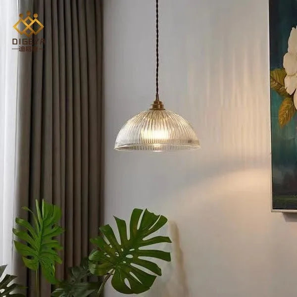 Nordic minimalist glass ceiling light in warm light, available in 20cm, 25cm and 30cm sizes