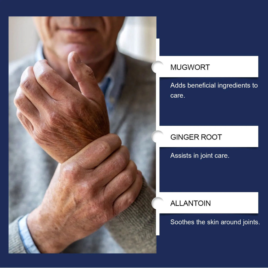 Four joint microneedle adhesive patches for daily care with moxa leaf and ginger root formulation