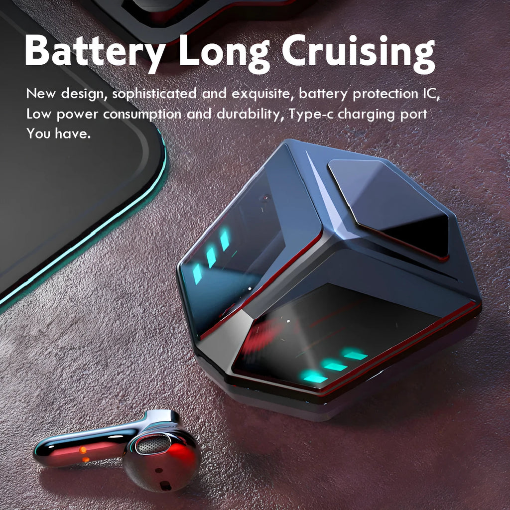 M59 style wireless Bluetooth gaming headset with low latency, shown in product image colour