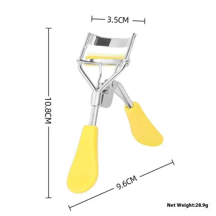 A4 manual eyelash curler with black ribbon comb attachment