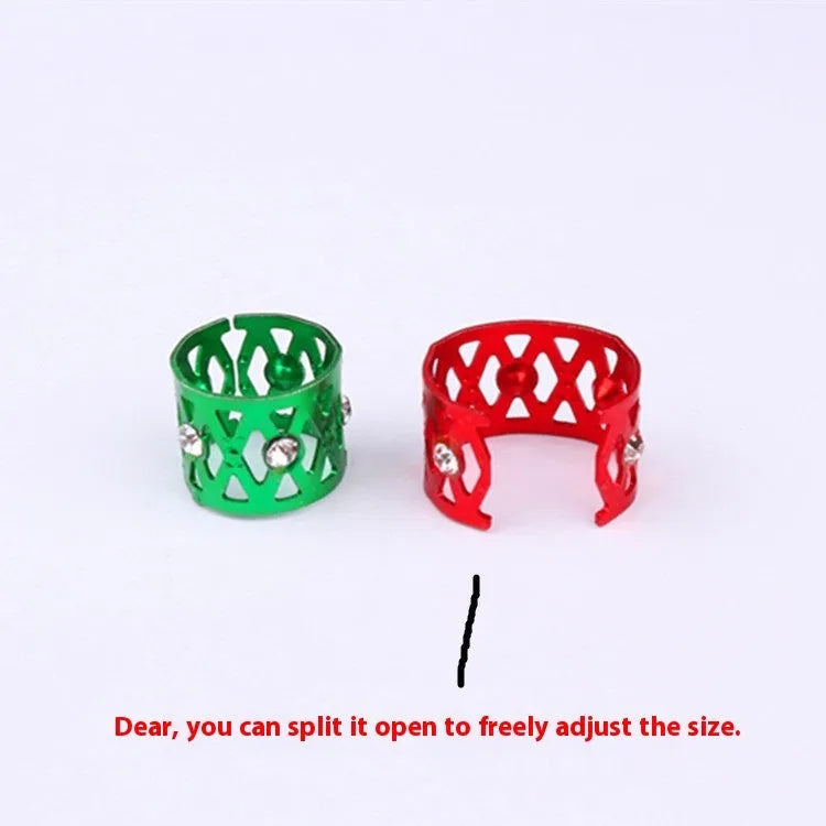 Aluminium wig decoration hair ring in seven colours with crown and heart shapes