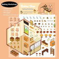 Capabala pre-cut themed sticker sheet showing eight colour variations on a 190x125mm PET sheet.