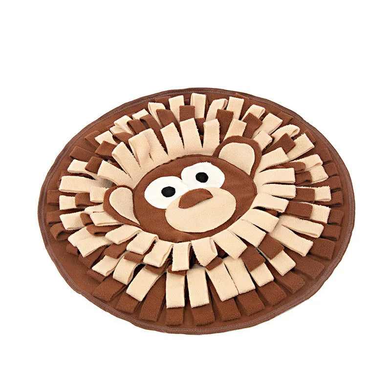 50 x 50cm polar fleece snuffle mat for dogs and cats with interactive foraging and training use
