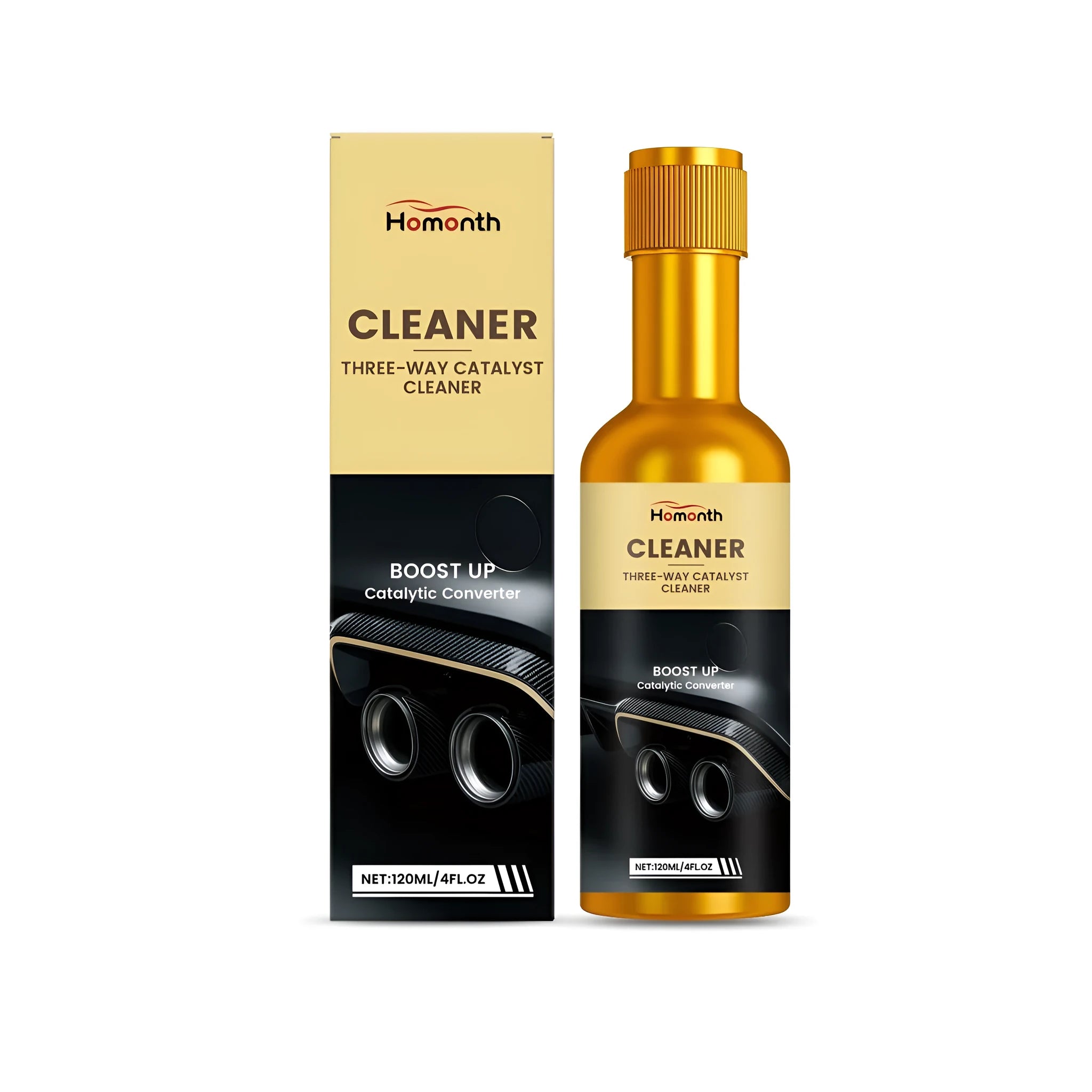 120ml bottle of catalytic converter cleaner fuel additive for diesel and petrol vehicles